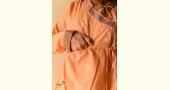 shop Handloom Cotton - Stitched Plain orange Kediyu