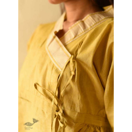 shop Unisex Handloom Cotton Kediyu - Light Yellow