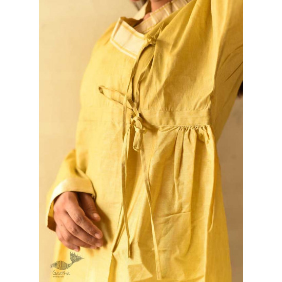 shop Unisex Handloom Cotton Kediyu - Light Yellow