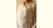 shop Handloom Cotton - Stitched Plain White Kediyu