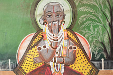 Memory Lines | Indian Antique Painting | Yogi  ( With Frame) 