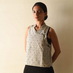 Handloom Cotton | Reversible Angarkha Jacket / Top