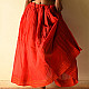 Loom & Light - Handloom Cotton Skirt ~ Red