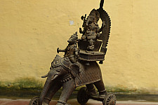 Antiquities from Khajuraho | Ganesha on Gajraj