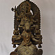 Shop Antique from Khajuraho Brass Ganesh Rath With Mushak & Gajraj