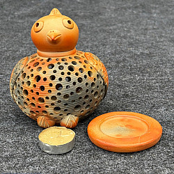 Terracotta Tales | Pottery Art ~ Round Sparrow T Light Holder 