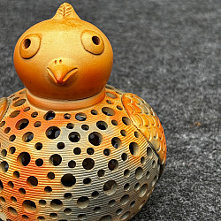 Terracotta Tales | Pottery Art ~ Round Sparrow T Light Holder 