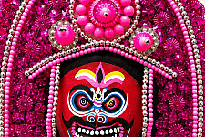 Mukhauta . मुखौटा : Handmade Wall Hanging Paper Mache Mask - Ravan