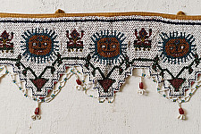 Prachin . प्राचीन || Bead Work ~ Antique Wall Hanging Toran - Sun Motif