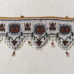 Prachin . प्राचीन || Bead Work ~ Antique Wall Hanging Toran - Sun Motif