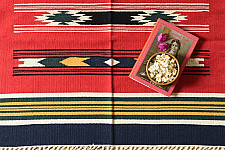 A finite infinity ❧ Handwoven Geometric Dhurries  ( 5 X 3 Feet )