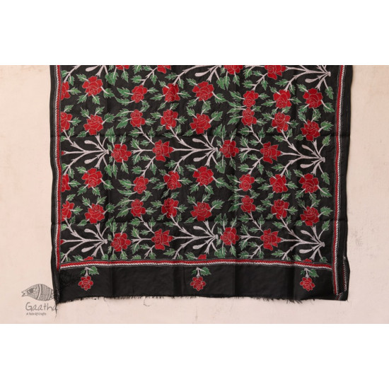 पुष्पारम ✽ Kantha Banglore Silk Dupatta ✽ F