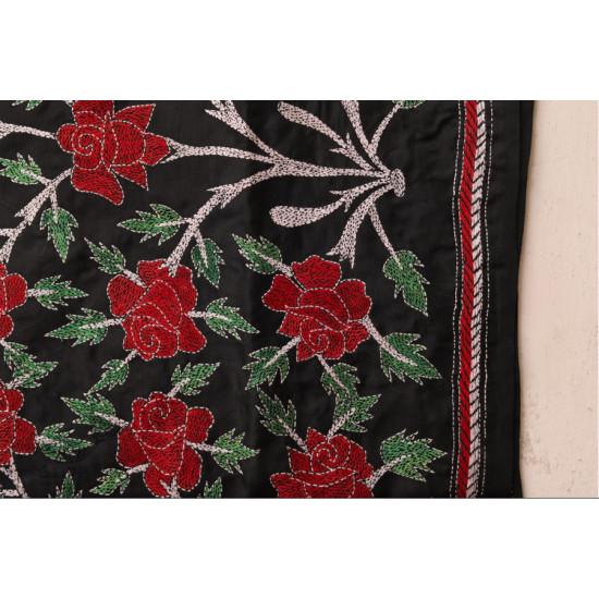 पुष्पारम ✽ Kantha Banglore Silk Dupatta ✽ F