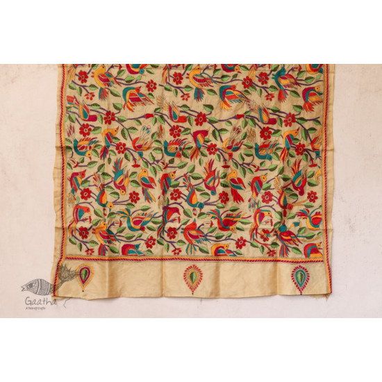 पुष्पारम ✽ Kantha Banglore Silk Dupatta ✽ G