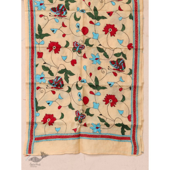 पुष्पारम ✽ Kantha Silk Stole ✽ L