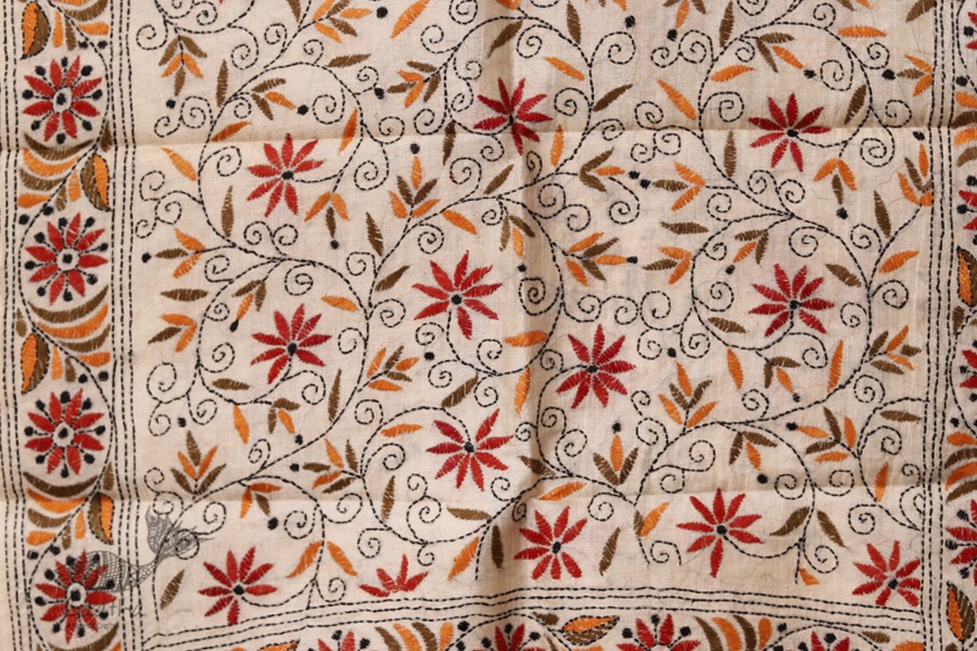 Unique design hand Kantha work fabric buy online