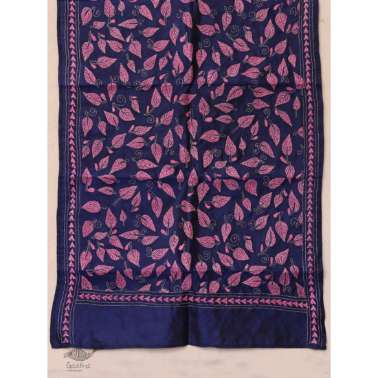 पुष्पारम ✽ Kantha Silk Stole ✽ O