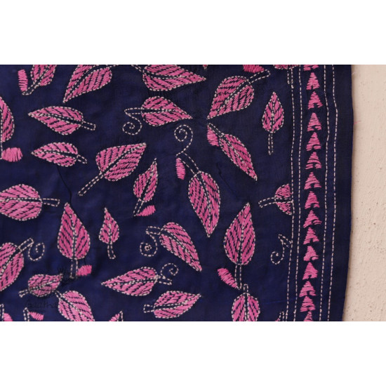 पुष्पारम ✽ Kantha Silk Stole ✽ O