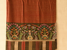 Gul - Kashmiri Handwoven Kani | Pure Pashmina unisex Shawl (Reversible)