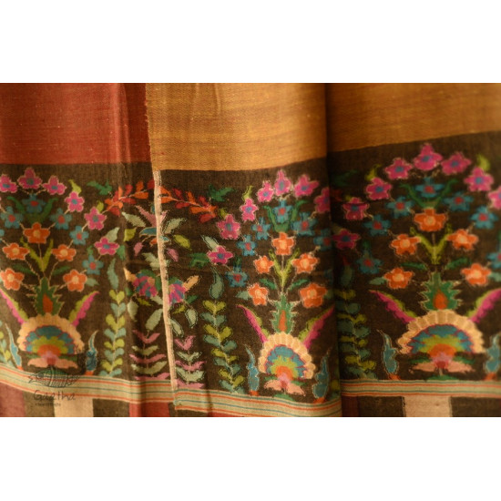 shop Kashmiri handwoven Pure Pashmina Kani Reversible Shawl