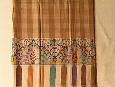 Gul - Kashmiri Handwoven Kani | Pure Pashmina Checks Shawl (unisex)