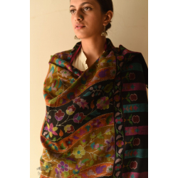 Gul - Kashmiri Kani Shawl 100% Pure Pashmina 