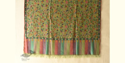 Aangan of India 10 PC set of colorful bead curtains with white pearl beads.