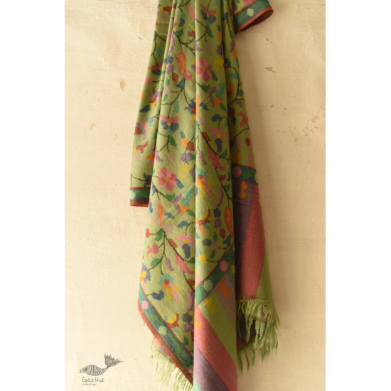 shop Kashmiri handwoven Pure Pashmina Kani Shawl