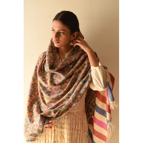 shop Handwoven Kashmiri Kani | Pure Pashmina Shawl