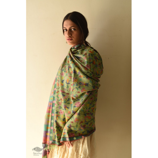 shop Kashmiri handwoven Pure Pashmina Kani Shawl