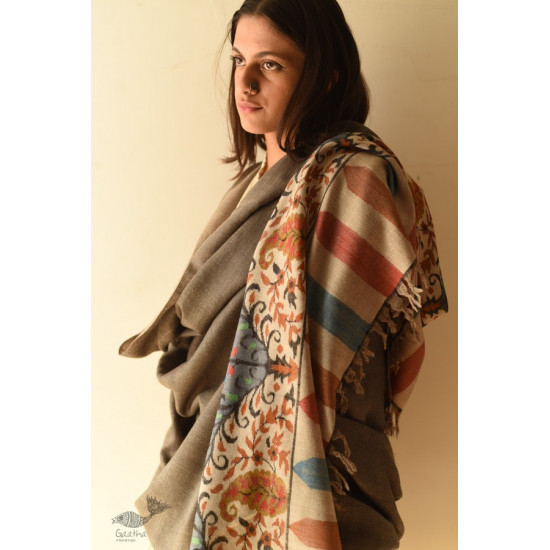 shop Kashmiri handwoven Pure Pashmina Kani Shawl