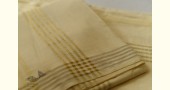 Handloom Cotton + Matka Silk Dhoti With Khes with Zari Border