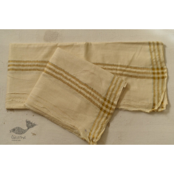 Damodar . दामोदर  ✹ Handloom Matka Silk + Matka Silk Dhoti & Khes With Zari Border