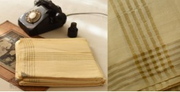 Damodar . दामोदर  ✹ Handloom Cotton + Matka Silk Dhoti With Khes with Zari Border