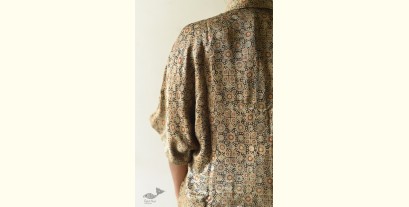 Itr . इत्र | Ajrakh Block Printed Modal Silk Shirt