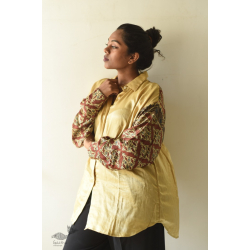 Itr . इत्र | Ajrakh Modal Silk Loose Shirt