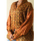 buy Hand Block Prints ~ Ajrakh Modal Silk Shirt