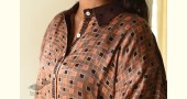 buy Ajrakh Modal Silk - Checks Loose Shirt