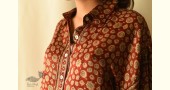 buy Ajrakh Modal Silk Red Shirt