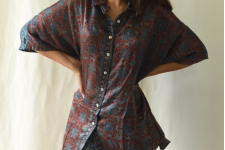 Itr . इत्र | Ajrakh Block Printed Modal Silk Unisex Shirt