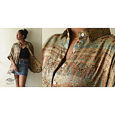 Itr . इत्र | Ajrakh Block Printed Modal Silk Shirt