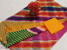 Madhumati ☙ Silk Kota Doria . Leheriya Saree  ☙ 16