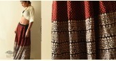 shop Natural Dyed Jawariya Block Printed A-Line Long Skirt