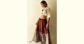 shop Natural Dyed Jawariya Block Printed A-Line Long Skirt