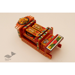 Kathanik . कथनिक ☀ Kaavad ~ A Wooden Shrine (Red - 20 cm) ~ 119