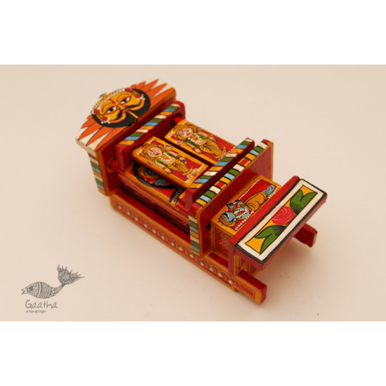 कथनिक ☀ Kaavad ~ A Wooden Shrine (Red - 20 cm) ~ 119