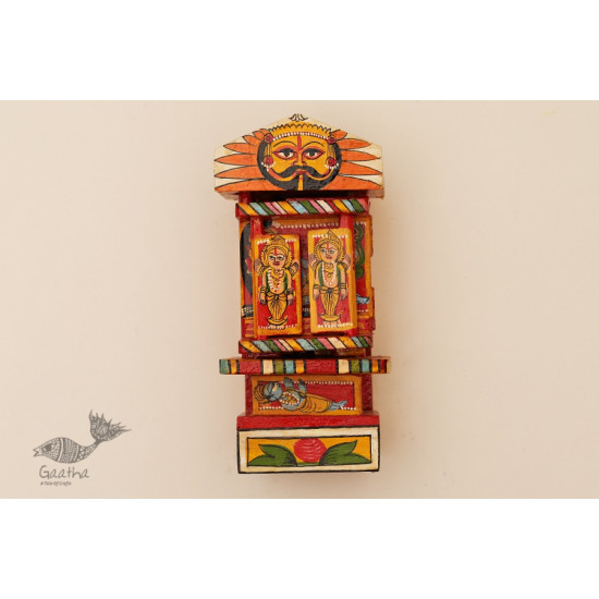 कथनिक ☀ Kaavad ~ A Wooden Shrine (Red - 20 cm) ~ 119