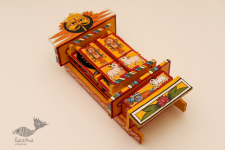 कथनिक ☀ Kaavad A Wooden Shrine ( Yellow - 29 cm) ~ 120