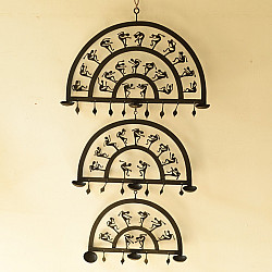 Ahou | Wrought Iron ~ Trible Wall Hanging Lamp Holder