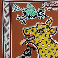 Mandana Art - Painting  | Fox ( 11 x 14 inch)